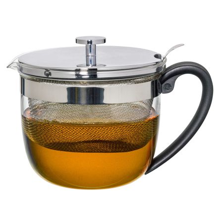 Ceainic sticlă ”ARRONDI” cu infuzor din oțel inoxidabil 1.2L
