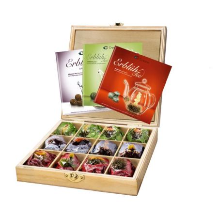 Ceai Alb - Cutie din lemn Flori de Ceai (12buc)