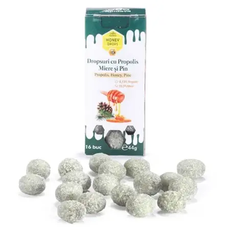 Delicii - Dropsuri cu Propolis Miere si Pin (44g)