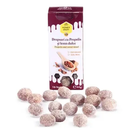 Delicii - Dropsuri cu Propolis si lemn dulce (44g)