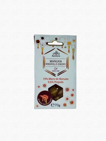 Delicii - Dropsuri cu propolis si miere de Manuka (70g)