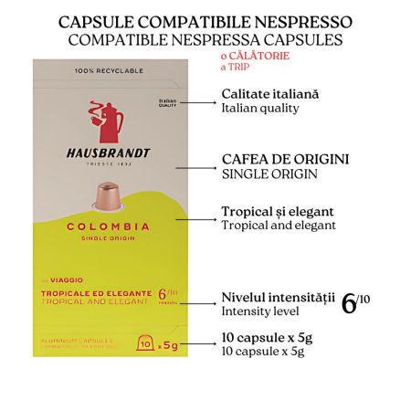 Hausbrandt Colombia 10 capsule compatibile Nespresso [1]