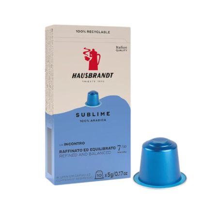 Capsule Guzzini - Hausbrandt Sublime 10 capsule compatibile Nespresso