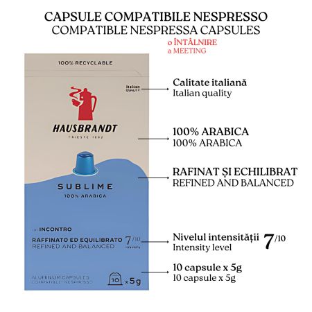 Hausbrandt Sublime 10 capsule compatibile Nespresso [1]