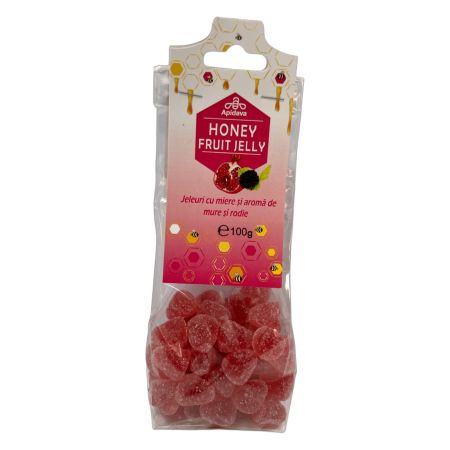 Delicii - Jeleu cu miere și aromă de mure și rodie (100g)