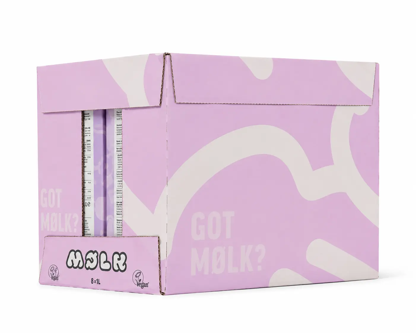 Lapte vegetal - Lapte de Ovăz Moelk Vegan – 8 x 1L
