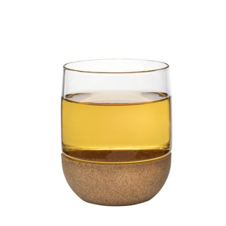 Sticlă și Porțelan - Pahar din sticlă Cortica, cu manșon din plută 0.3 L