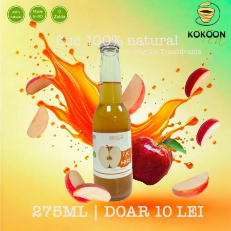 Bauturi Naturale - Suc de mere românesc 100% natural 275ml