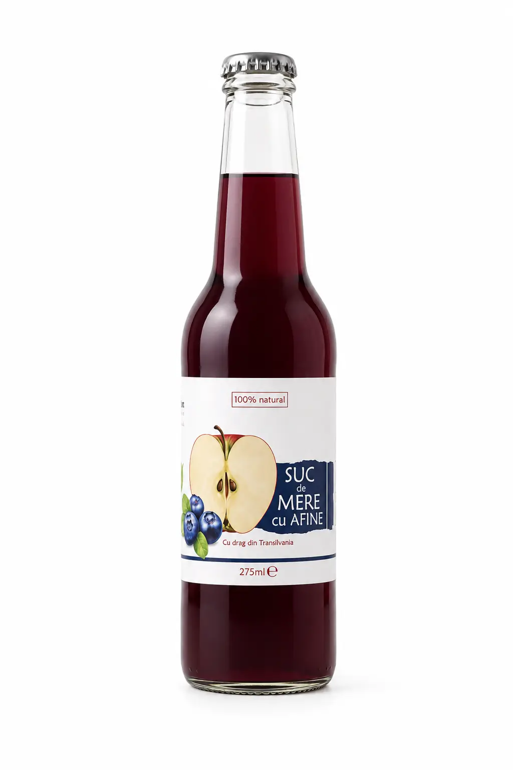 Suc de mere şi afine, românesc, 100% natural, 275ml [1]