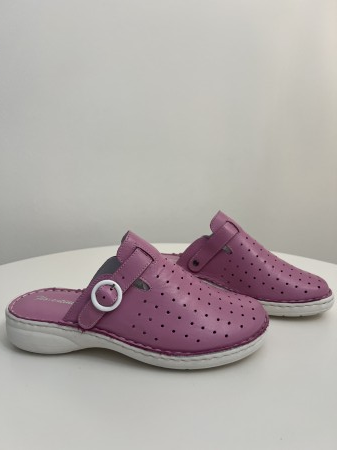 saboti medicali - Saboti medicali perforati cu bareta din piele naturala