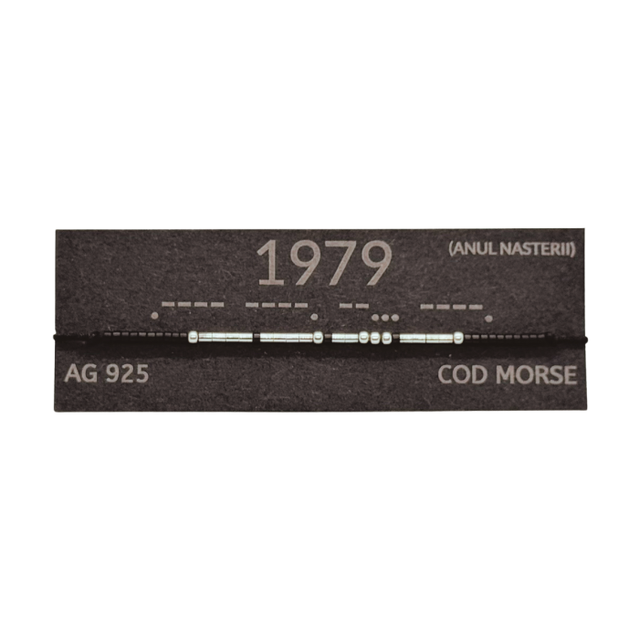 Brățară „1979” — morse, argint [2]