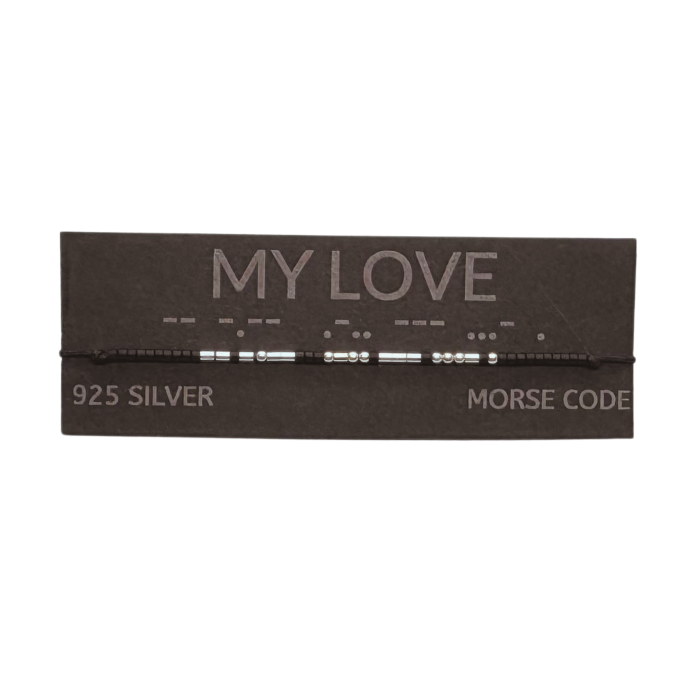 Brățară „MY LOVE” — morse, argint [2]