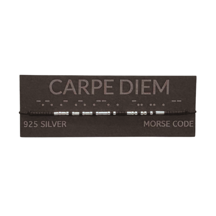 Brățară „CARPE DIEM” — morse, diverse materiale [2]