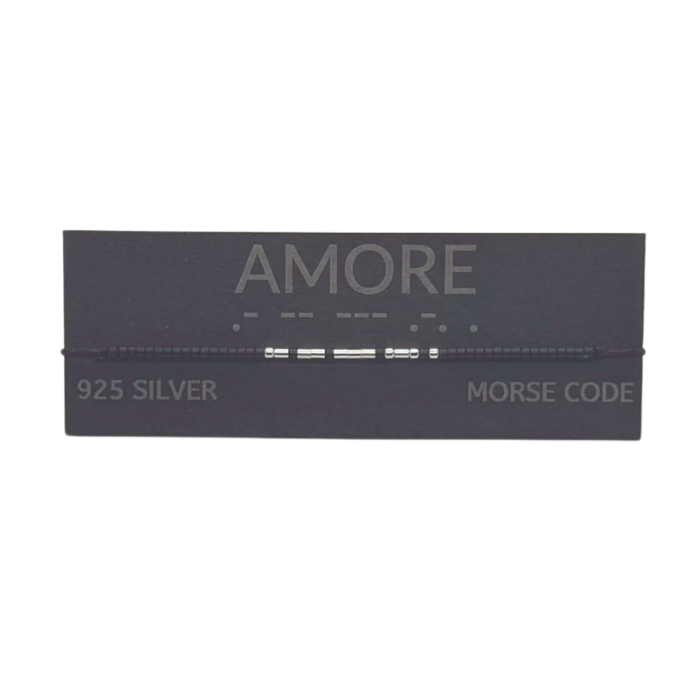 Brățară „AMORE” — morse, argint [2]