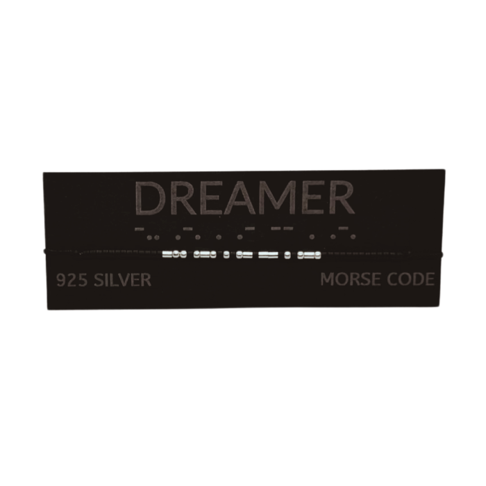 Brățară „DREAMER” — morse, argint [2]