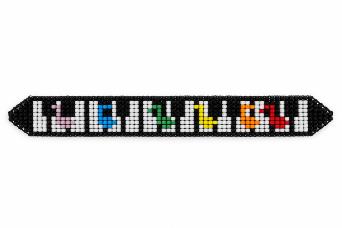 Brățară handmade cu mărgele TOHO și note muzicale colorate – reglabilă [4]