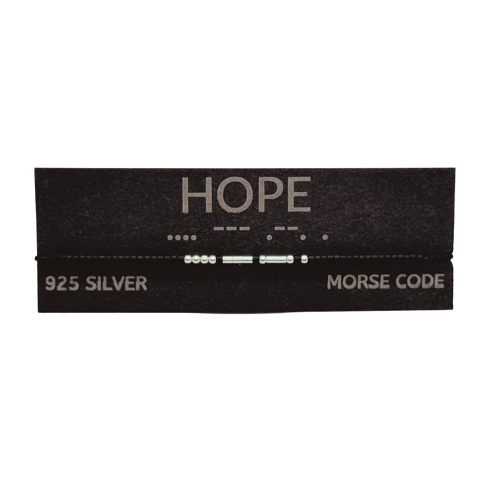 Brățară „HOPE” — morse, argint [2]