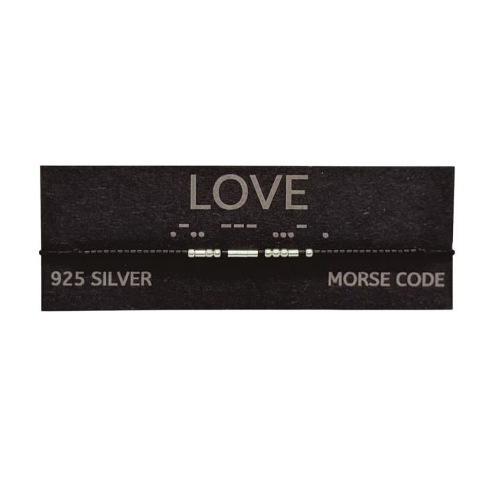 Brățară „ LOVE ” — morse, diverse materiale [2]