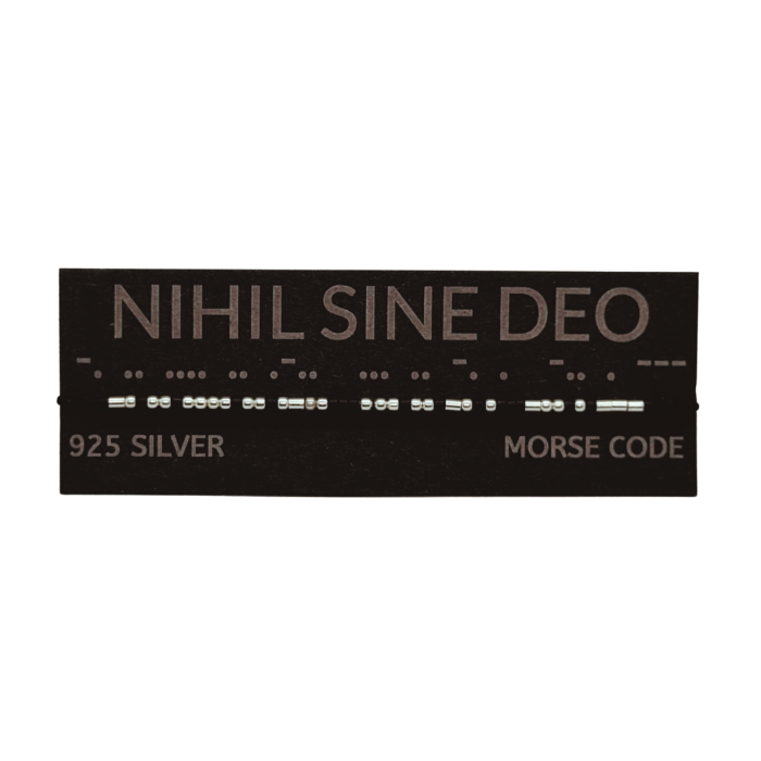 Brățară „NIHIL SINE DEO” — morse, argint [2]