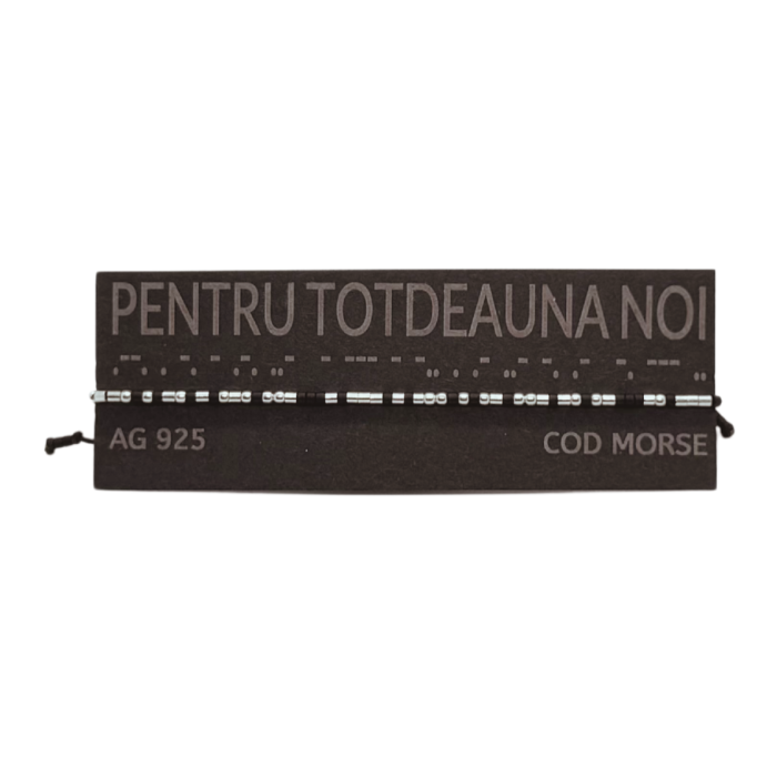 Brățară „PENTRU TOTDEAUNA NOI” — morse, argint [2]