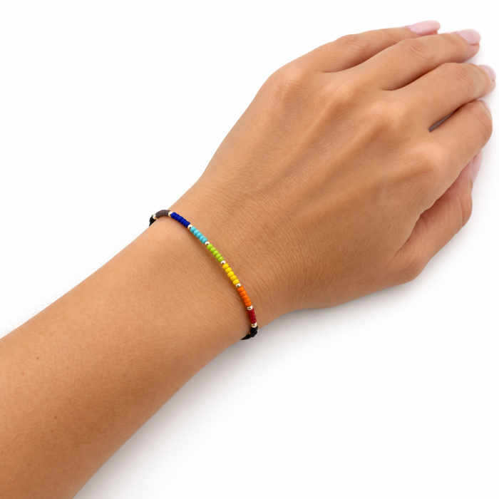 Brățară Prieteniei Multicoloră din Mărgele TOHO – Reglabilă [3]