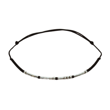 Cod Morse - Brățară „1979” — morse, argint