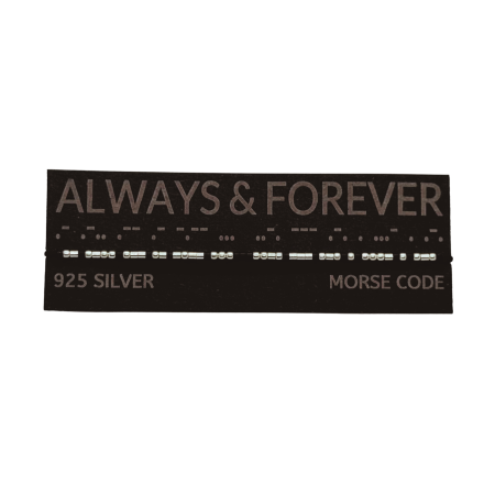 Brățară „ALWAYS & FOREVER” — morse, argint [1]
