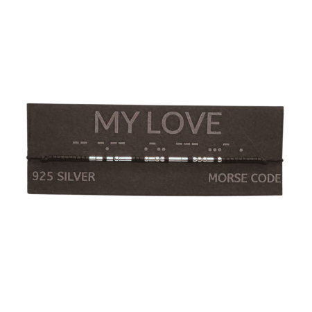 Brățară „MY LOVE” — morse, argint [1]