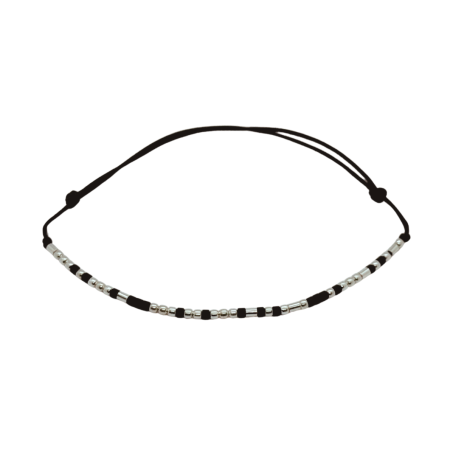 Cod Morse - Brățară „BEST SISTER EVER” — morse, argint