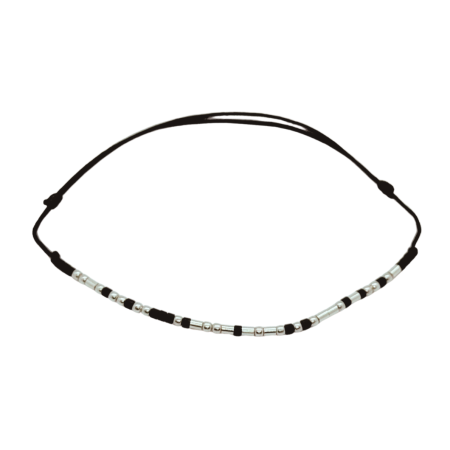 Cod Morse - Brățară „FII EXCEPTIA” — morse, argint