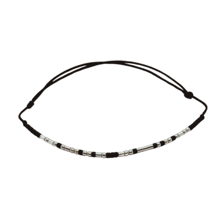 Cod Morse - Brățară „CLIN D'OEIL” — morse, argint