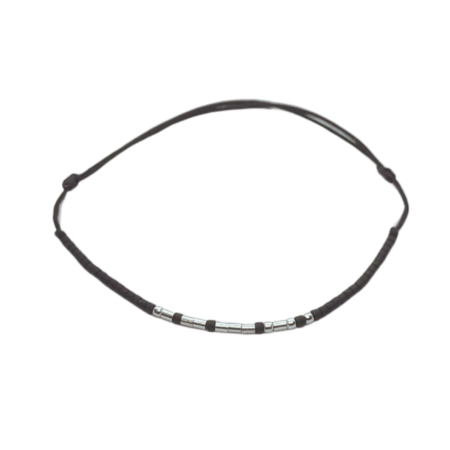 Cod Morse - Brățară „AMORE” — morse, argint