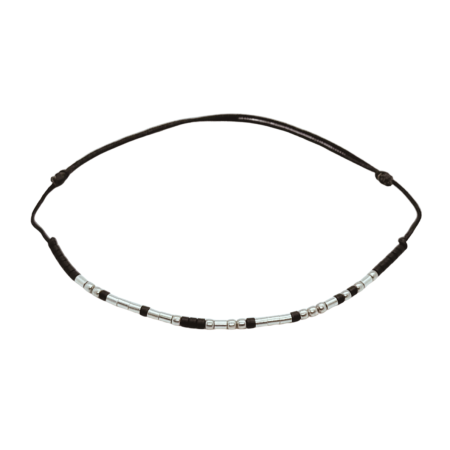 Cod Morse - Brățară „DOG LOVER” — morse, argint