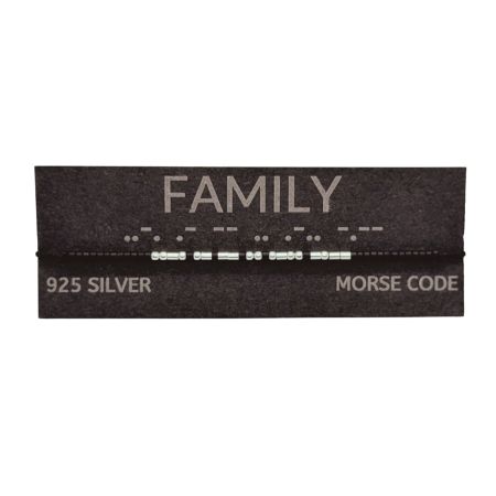 Brățară „FAMILY” — morse, argint [1]