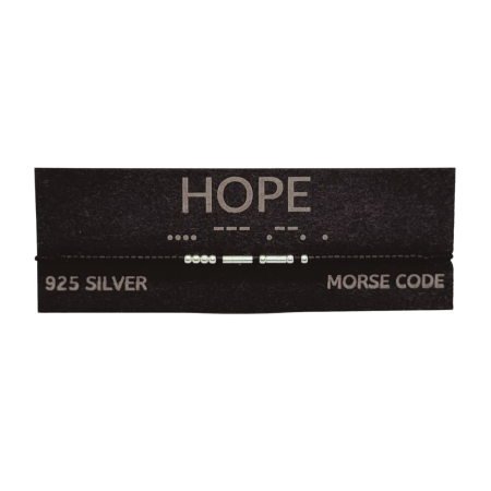 Brățară „HOPE” — morse, argint [1]
