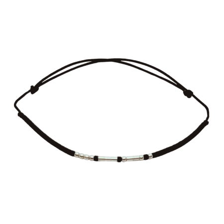 Cod Morse - Brățară „HOPE” — morse, argint