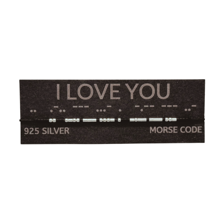 Brățară „I LOVE YOU” — morse, diverse materiale [1]