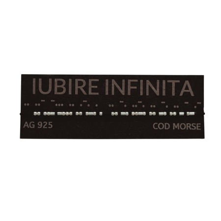 Brățară „IUBIRE INFINITA” — morse, argint [1]