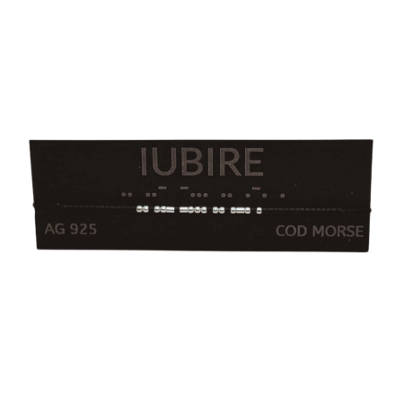 Brățară „IUBIRE” — morse, argint [1]