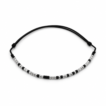 Cod Morse - Brățară cod Morse „LIMBA SEMNELOR” – Argint 925, reglabilă