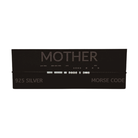 Brățară „MOTHER” — morse, argint [1]
