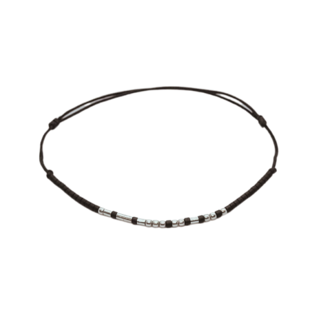 Cod Morse - Brățară „AMBITIE” — morse, argint