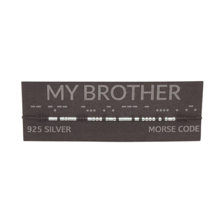 Brățară „MY BROTHER” — morse, argint [1]