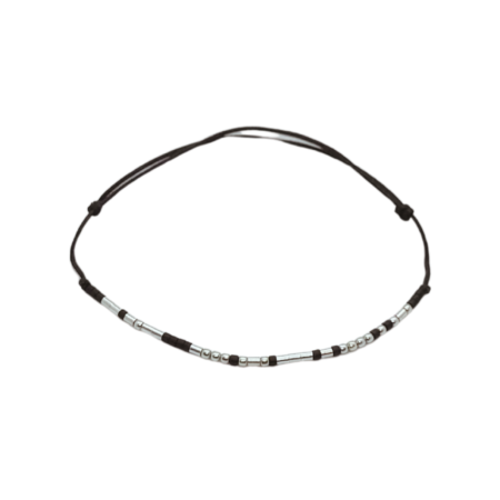 Cod Morse - Brățară „MY BROTHER” — morse, argint