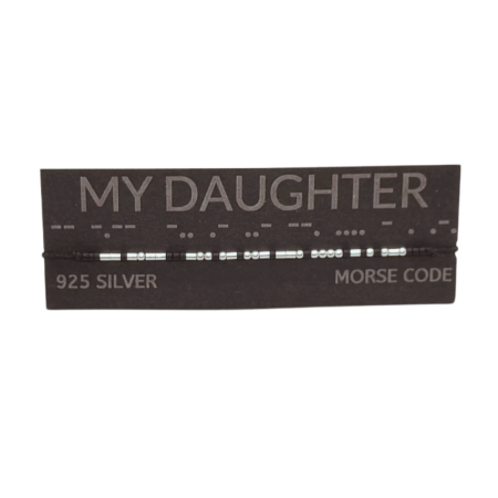 Brățară „MY DAUGHTER” — morse, argint [1]