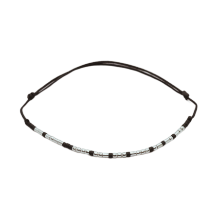 Bratari - Brățară „MY HUSBAND” — morse, argint