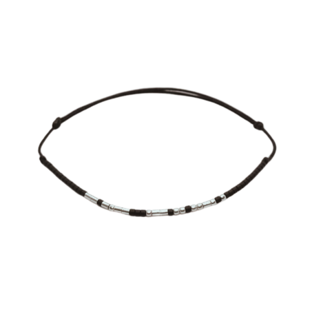 Cod Morse - Brățară „MY WIFE” — morse, argint