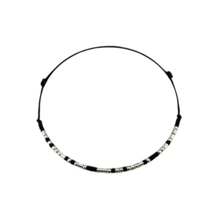 Cod Morse - Brățară „NEVER GIVE UP” — morse, diverse materiale