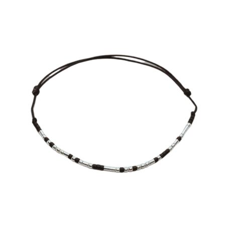 Cod Morse - Brățară „NEVER GIVE UP” — morse, diverse materiale