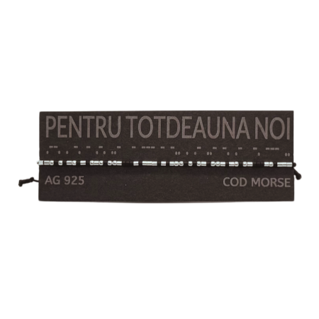 Brățară „PENTRU TOTDEAUNA NOI” — morse, argint [1]